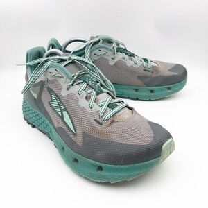 Altra Shoes Womens 10.5 Timp 4 Trail Running Gray Teal Zero Drop Athletic